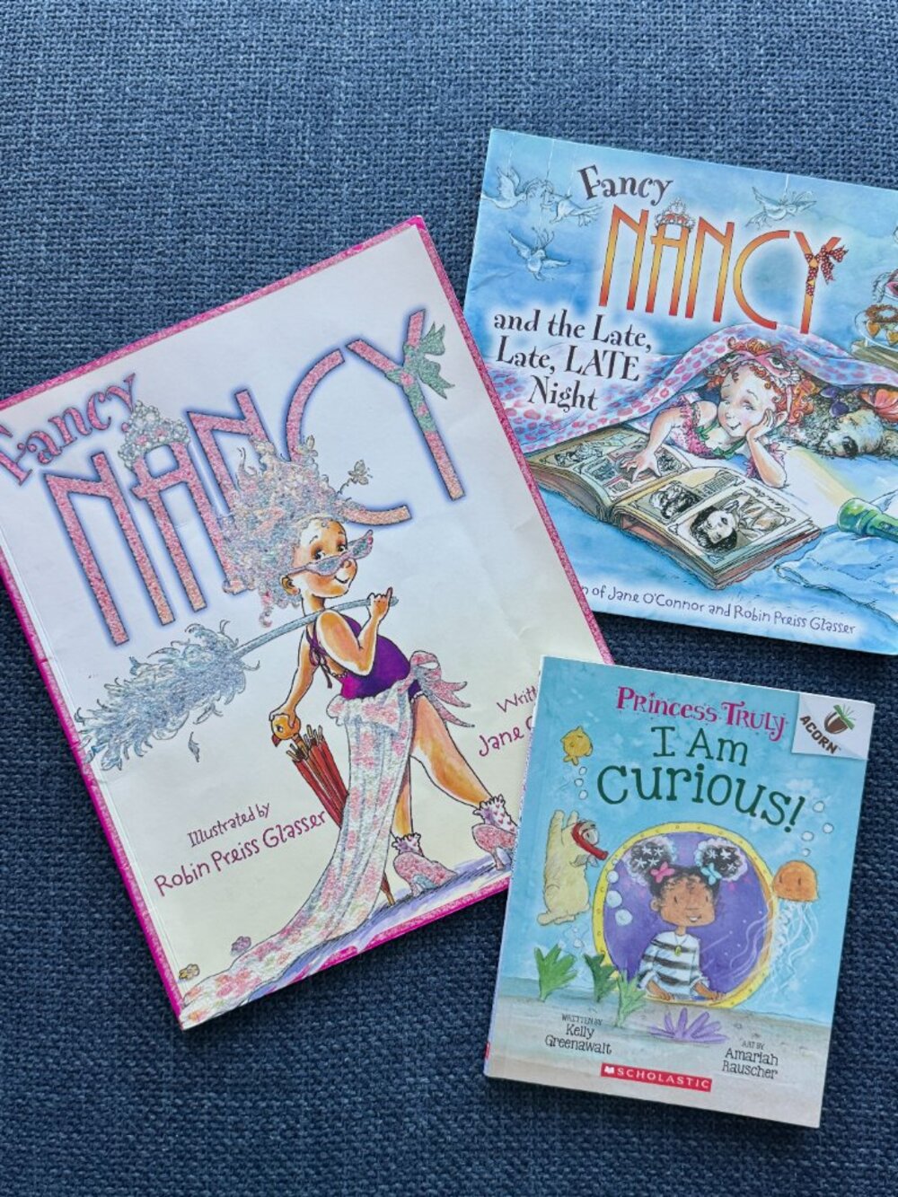 Fancy Nancy + Princess Truly Book Lot (3) Girls Curiosity Imagination